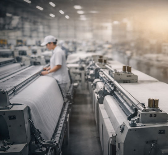 Varol Tekstil üretim hattı Denizli Honaz tekstil fabrikası